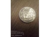 2 pesetas 1883 Spain silver rare