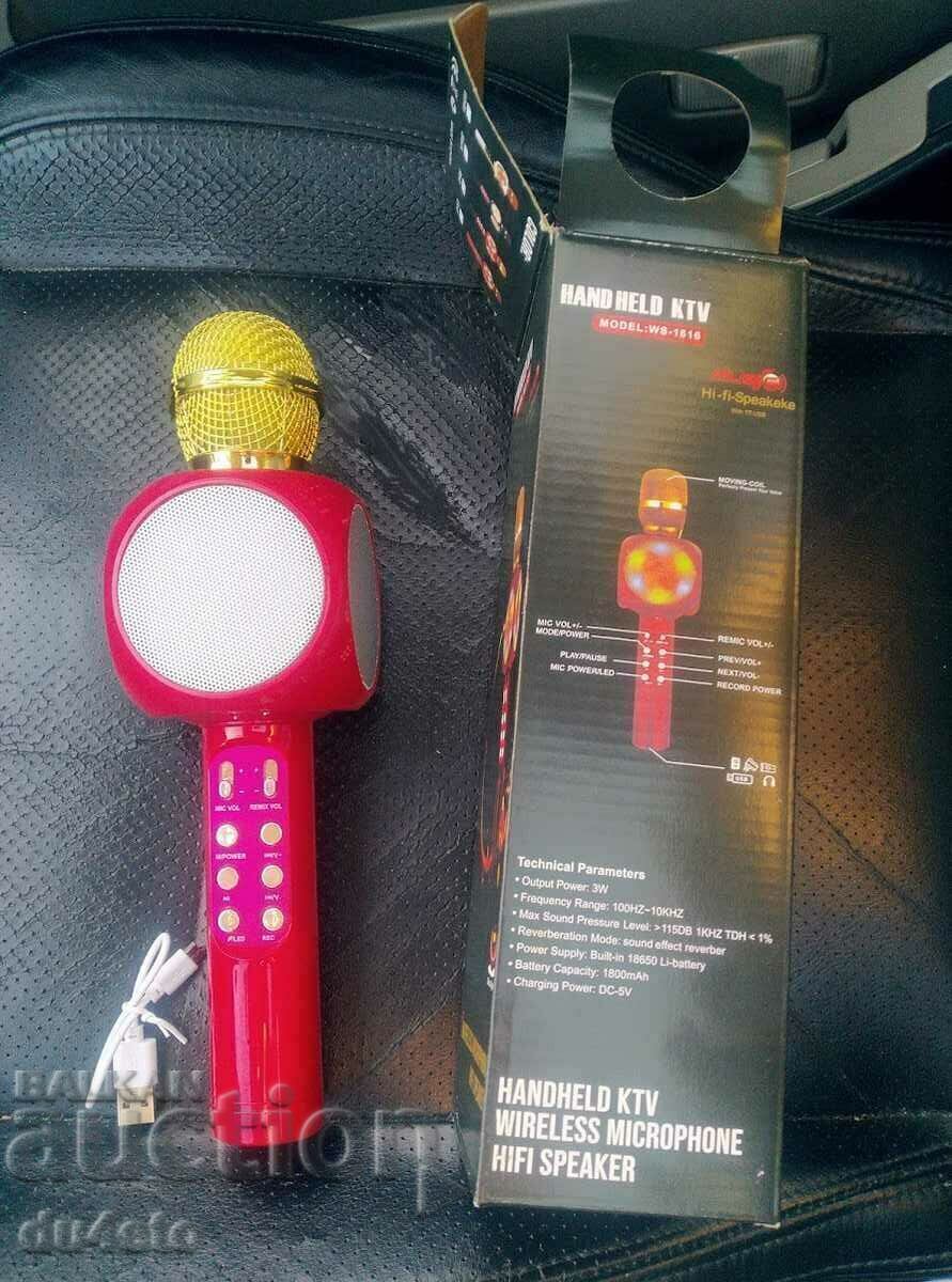 Bluetooth Wireless - karaoke microphone with built-in speaker US Bluetooth Wireless - karaoke microphone with built-in speaker US