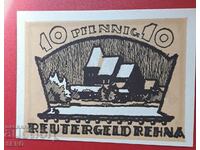 Банкнота-Германия-Мекленбург-Померания-Рена-10 пф.1922