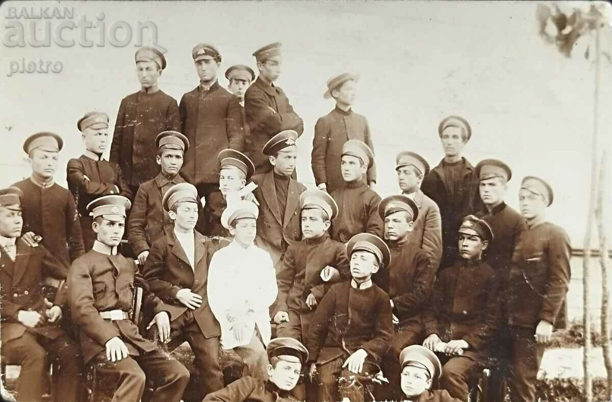 Bulgaria. Photo photograph - of a group of boy students.