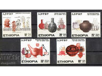 1970. Ethiopia. Ancient Ethiopian pottery.