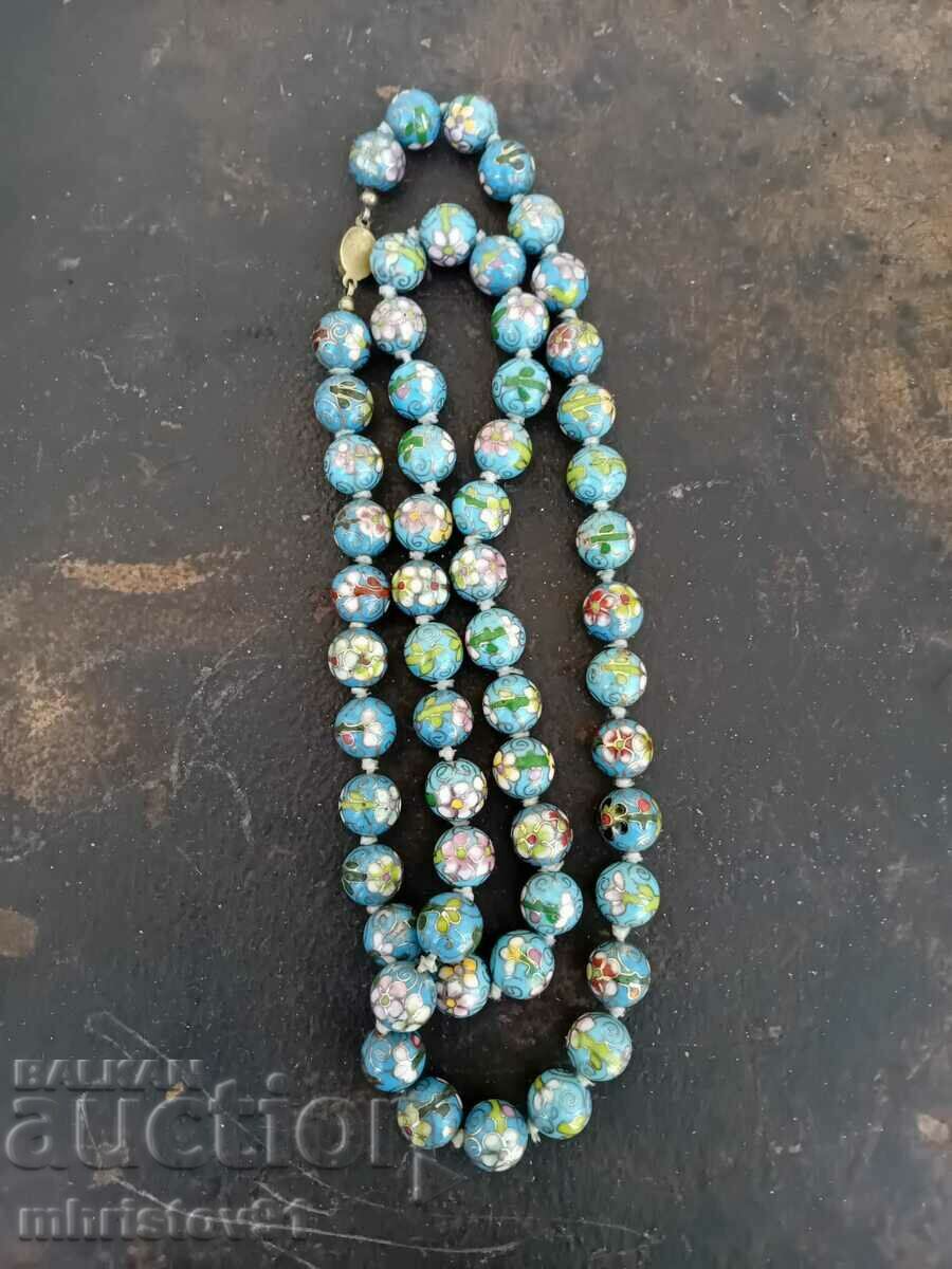 Vintage cloisonné necklace