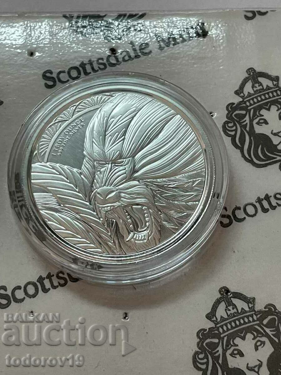 Auction 1 oz Silver Mandrill -Republic of Cameroon 2022 Auction 1 oz Silver Mandrill -Republic of Cameroon 2022