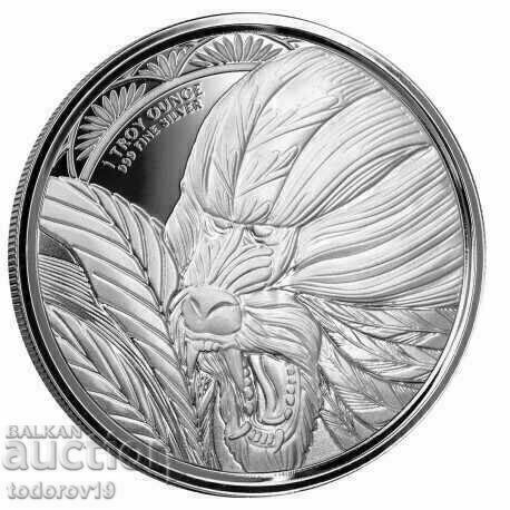 1 oz Silver Mandrill -Republic of Cameroon 2022 1 oz Silver Mandrill -Republic of Cameroon 2022