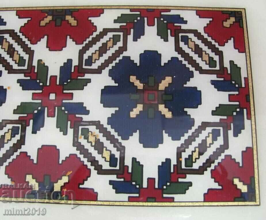 1900s Art Nouveau Secession Tray Glass, Metal, Brass - 5 1900s Art Nouveau Secession Tray Glass, Metal, Brass - 5