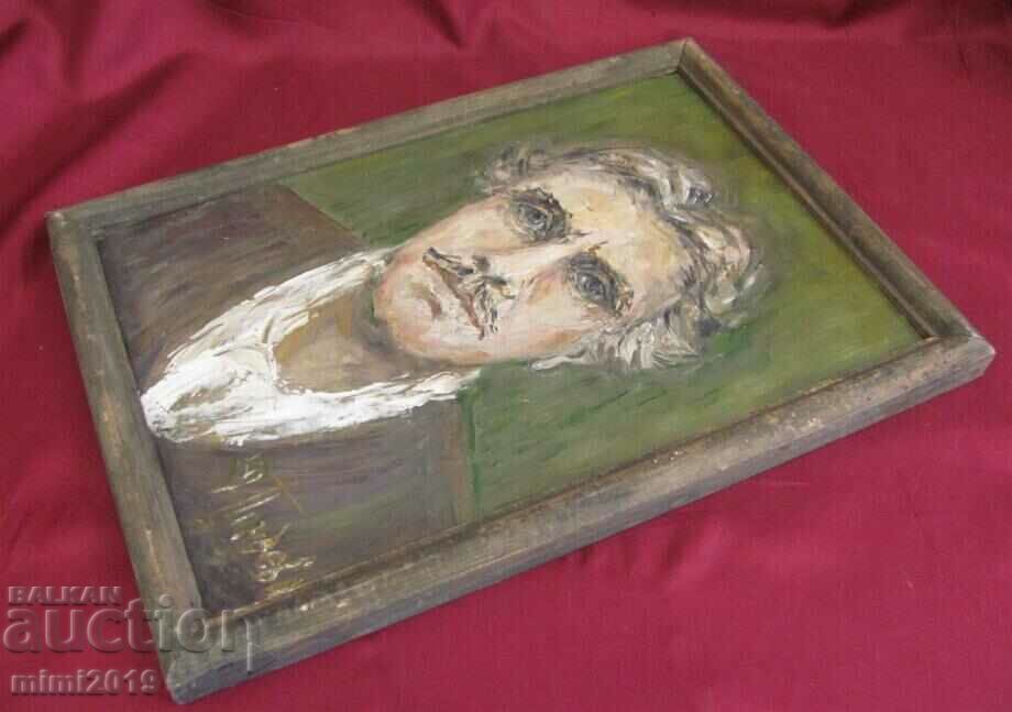 30's Original Oil Painting-Vasil Levski-signed - 5 30's Original Oil Painting-Vasil Levski-signed - 5