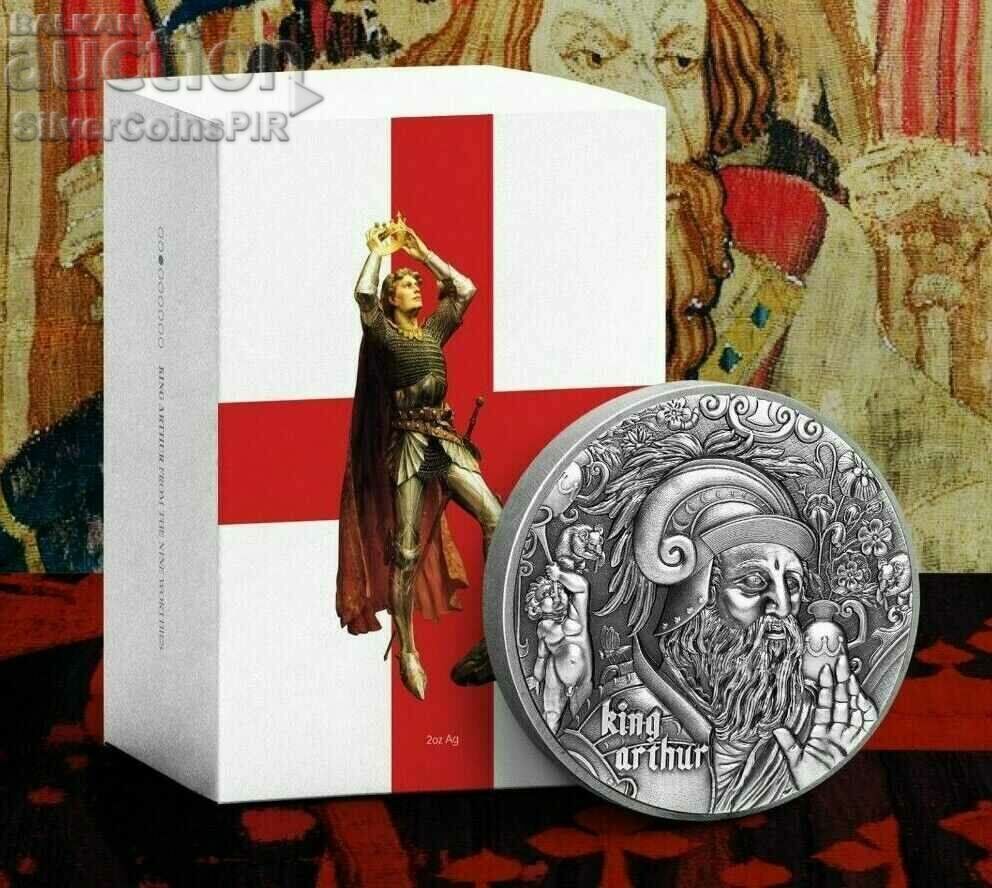 Silver 2+11.5 Oz King Arthur 2020 Bi-Metal-Max with price 700.00 BGN | € 357.90 Silver 2+11.5 Oz King Arthur 2020 Bi-Metal-Max with price 700.00 BGN | € 357.90