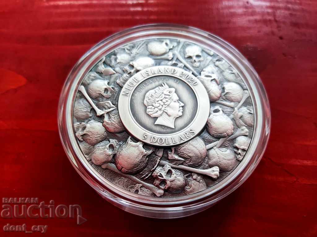 Silver 2+11.5 Oz Count Dracula Vlad the Impaler 2020 Bi-Metal-Max - 5 Silver 2+11.5 Oz Count Dracula Vlad the Impaler 2020 Bi-Metal-Max - 5