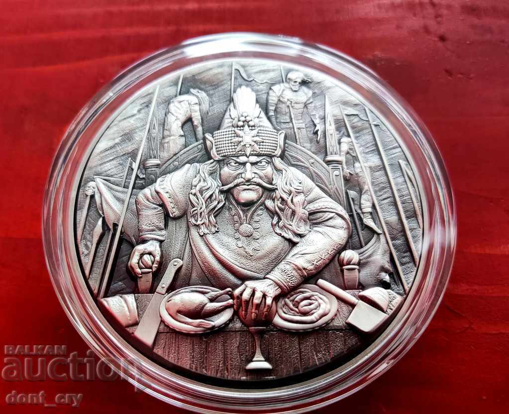 Silver 2+11.5 Oz Count Dracula Vlad the Impaler 2020 Bi-Metal-Max Silver 2+11.5 Oz Count Dracula Vlad the Impaler 2020 Bi-Metal-Max