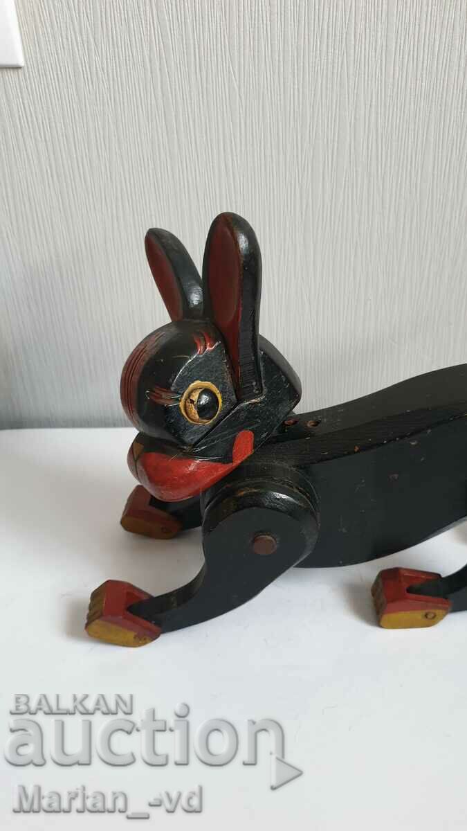 Old wooden toy dog - 7 Old wooden toy dog - 7