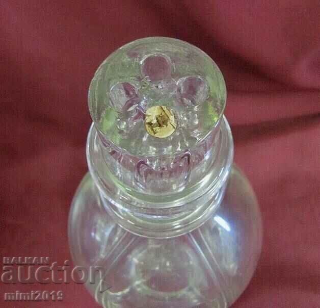 1900s Art Nouveau Secession Crystal Glass Bottle with price 125.00 BGN | € 63.91