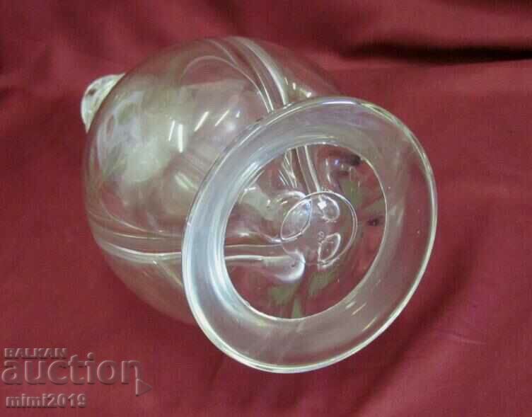 1900s Art Nouveau Secession Crystal Glass Bottle - 7