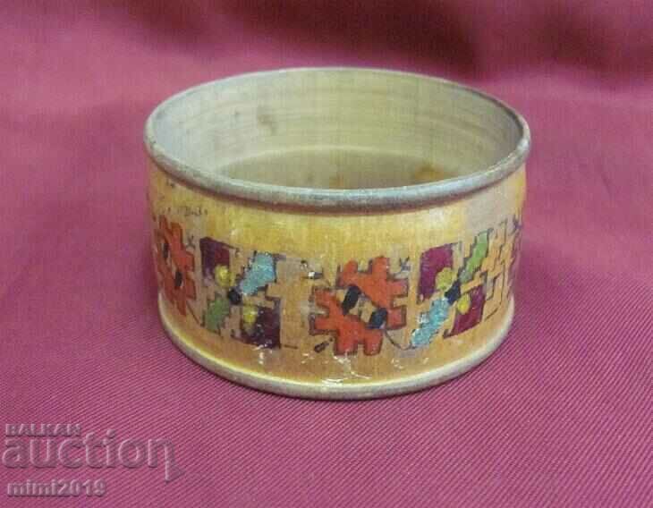 1900s Art Nouveau Wooden Napkin Ring - 6 1900s Art Nouveau Wooden Napkin Ring - 6