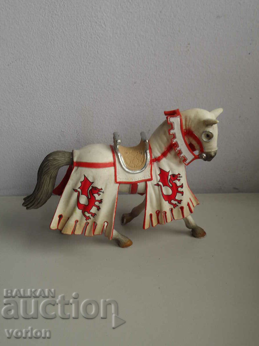 Figure, soldier horse on knight - Schleich.