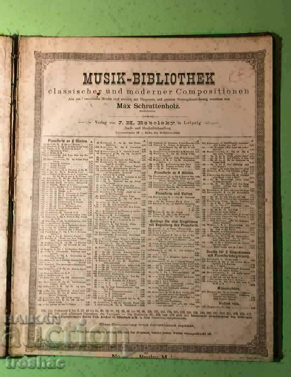 Livrarea Partituri muzicale foarte vechi și rare de renume mondial