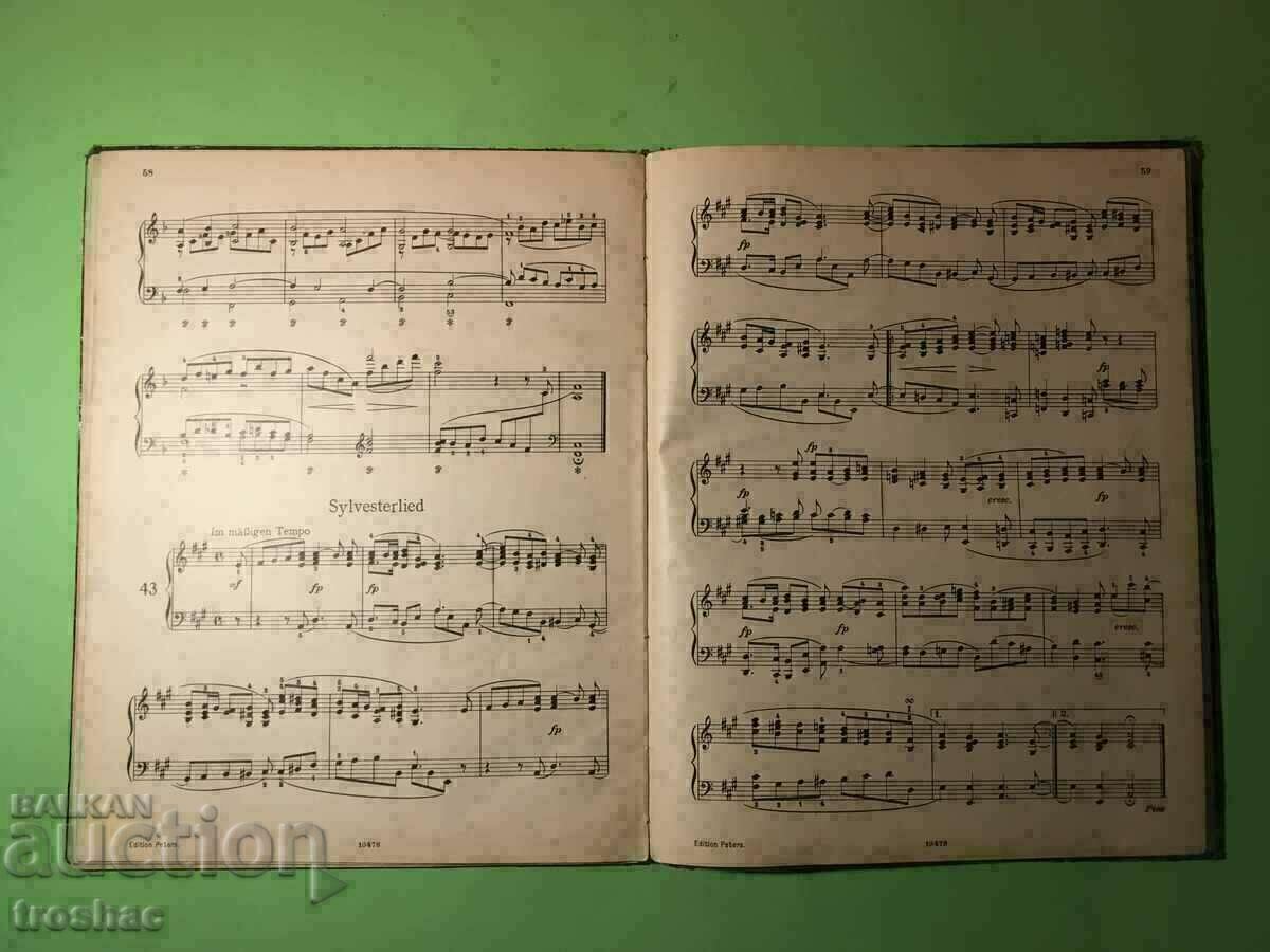 Partituri muzicale de epocă și RARE Antiqe Album für die jugen - 6 Partituri muzicale de epocă și RARE Antiqe Album für die jugen - 6