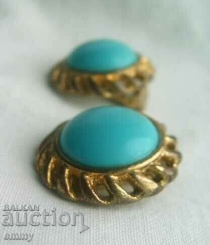 Auction Old earrings, clip-on earrings - Italy 1950 Auction Old earrings, clip-on earrings - Italy 1950