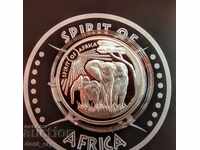 Ασημί 1 ουγκιά Spirit of Africa 2016 Elephant
