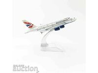 Еърбъс 380 самолет модел макет British Airways метален A380