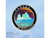 Сребро 1 Oz Айсберг - Природни Чудеса Канада 2004