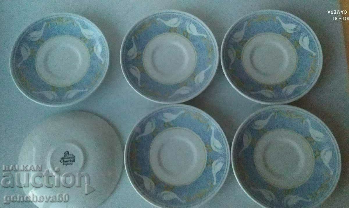 Un set frumos de farfurii Churchill englezești de epocă - 7