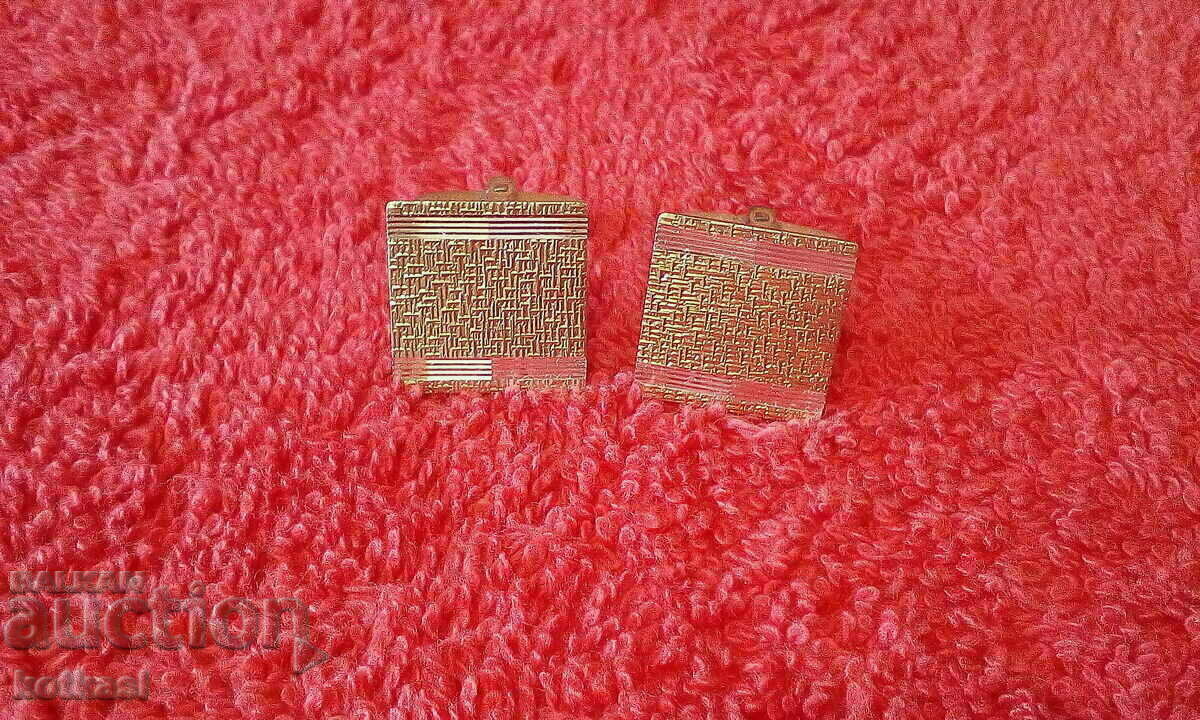 Παλιά ασημένια 835 μανικετόκουμπα με επιχρύσωση - 5