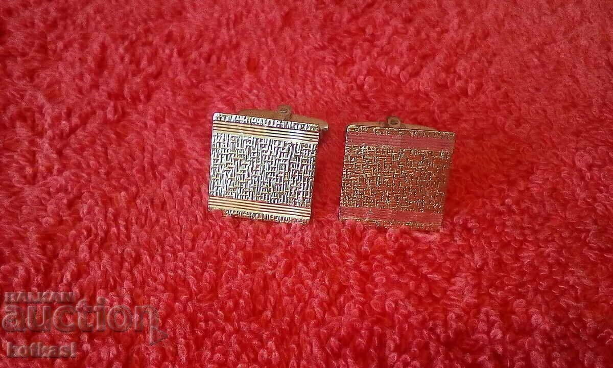 Old silver 835 cufflinks marked gilding