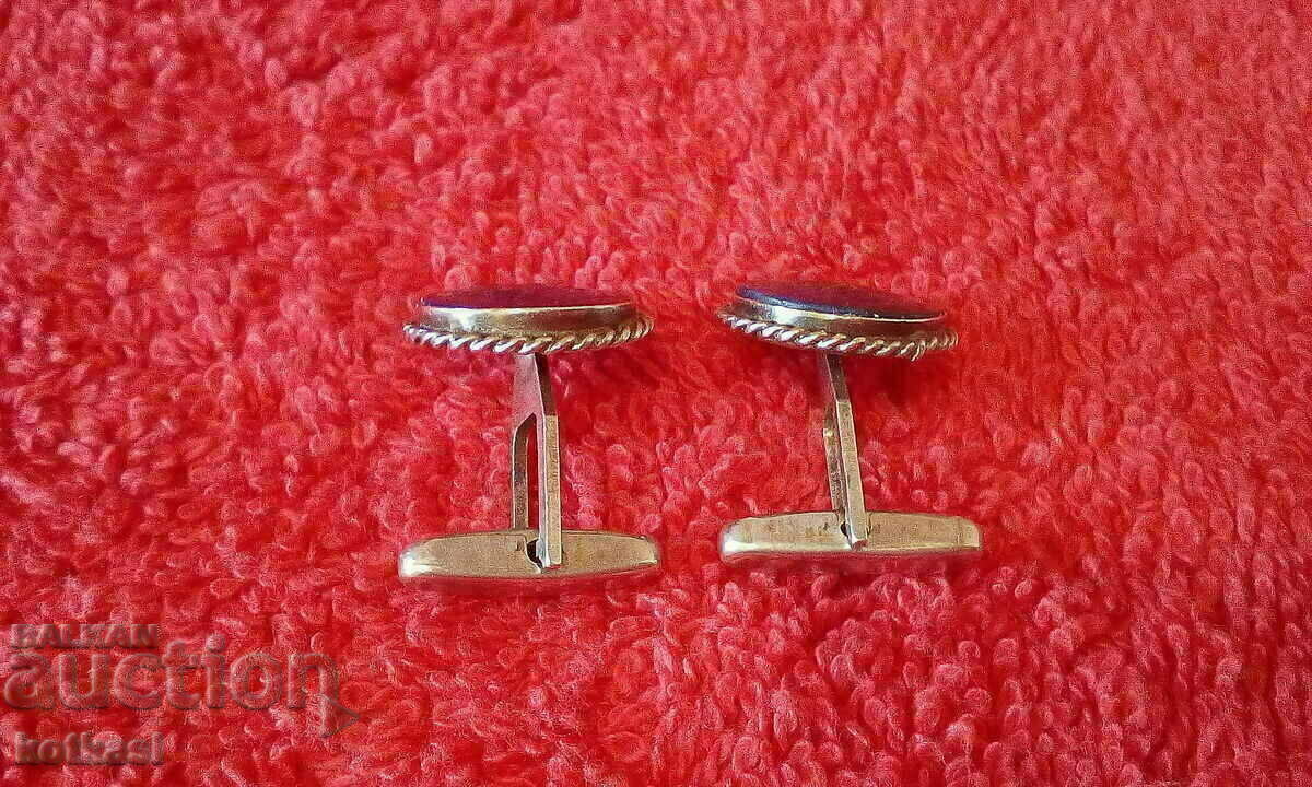 Δημοπρασία Παλιό ασήμι 835 μανικετόκουμπα μισόπετρο Δημοπρασία Παλιό ασήμι 835 μανικετόκουμπα μισόπετρο