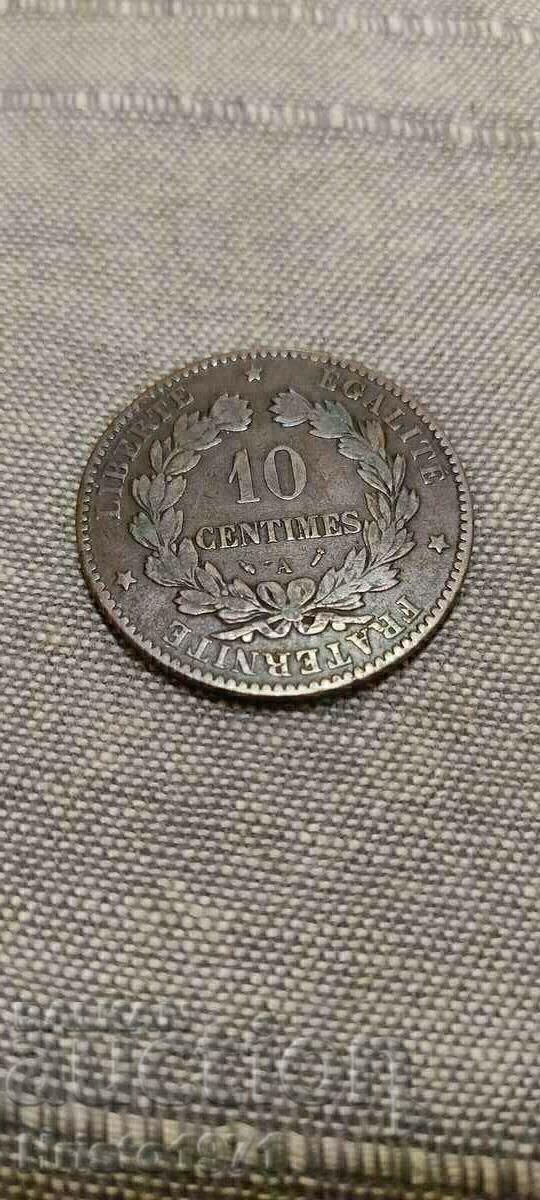 10 centimes 1896 cu preț € 15.00 | 29.34 BGN
