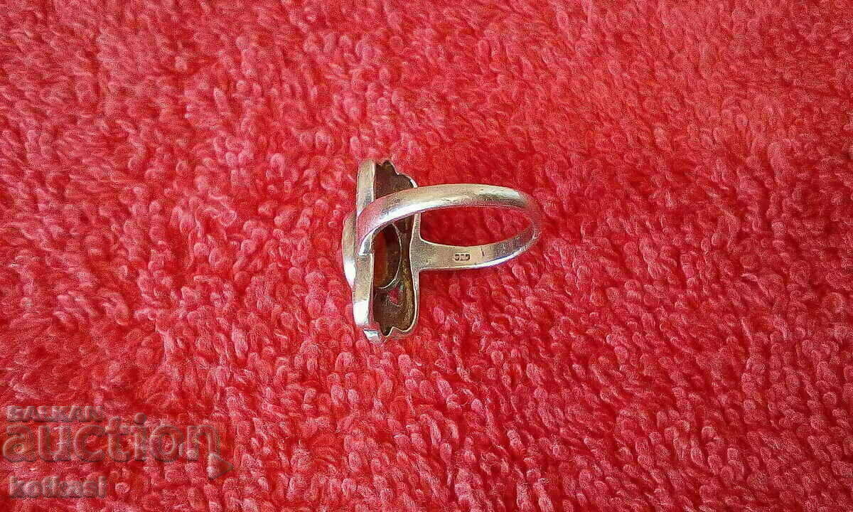 Old silver ring semi-precious stones marking with price 55.50 BGN | € 28.38 Old silver ring semi-precious stones marking with price 55.50 BGN | € 28.38