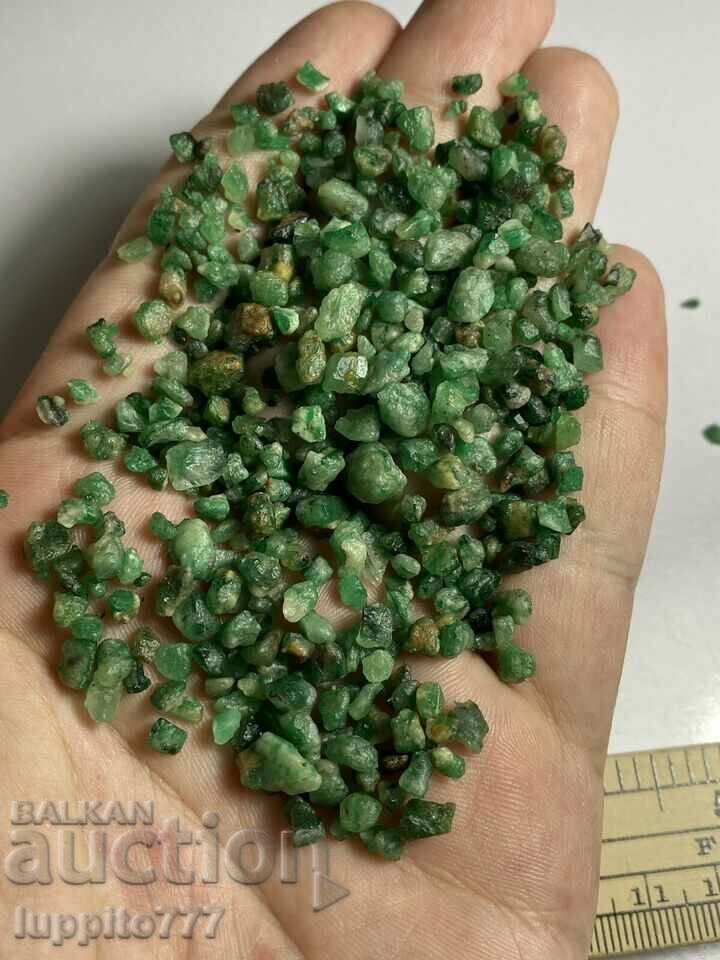 natural emerald beryl emerald lot 40 grams 100 pieces+ - 5