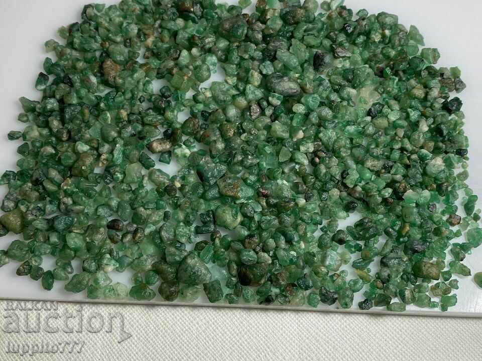smarald natural beril smarald lot 50 grame 100 bucati+