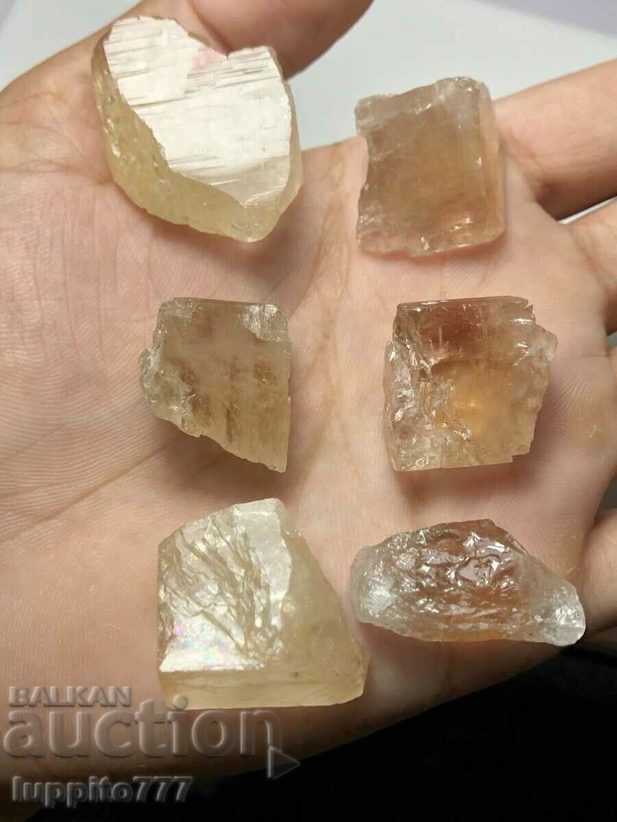 natural topaz lot 83 grams 6 pieces lot - 7