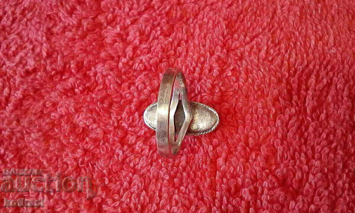 Auction Old silver 925 ring semi-precious stone markings Auction Old silver 925 ring semi-precious stone markings