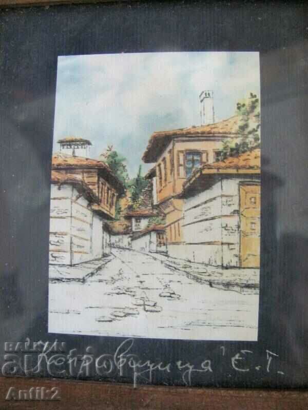 Small Painting Miniature Nettle Signed with price 20.00 BGN | € 10.23