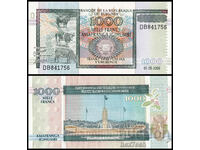 ❤️ ⭐ Burundi 2009 1000 francs UNC new ⭐ ❤️