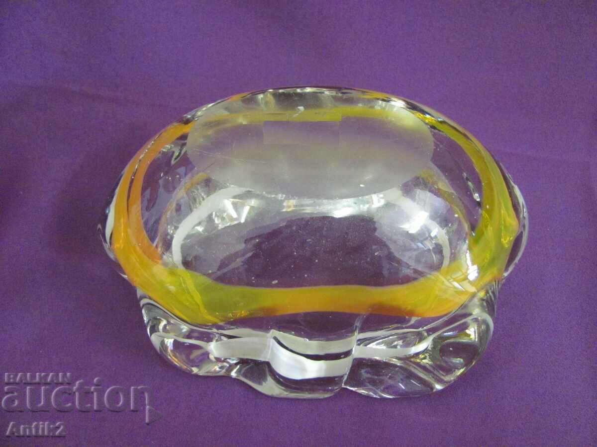 Vintich Solid Ashtray Crystal Glass - 7