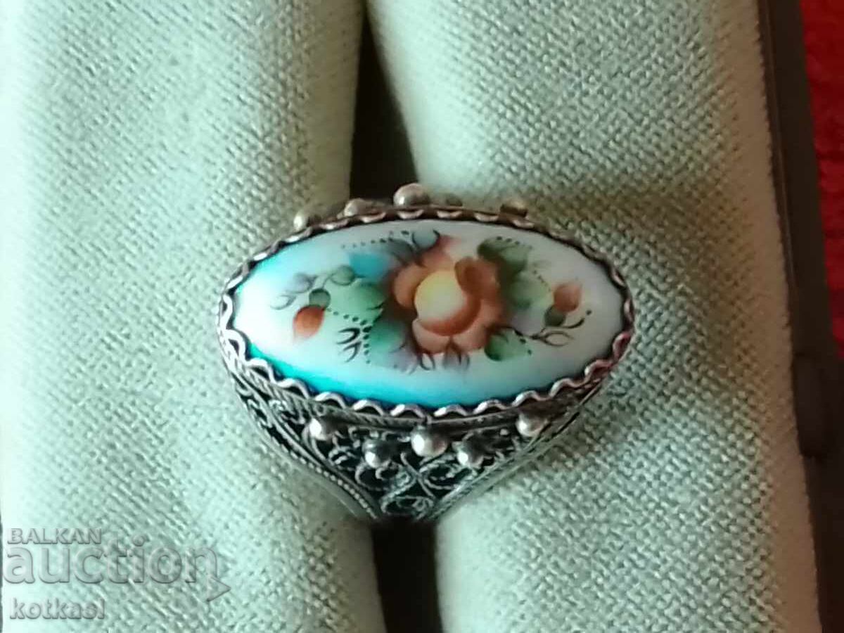 Star ring filigree porcelain with price € 45.00 | 88.01 BGN Star ring filigree porcelain with price € 45.00 | 88.01 BGN