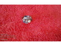 Old silver 925 ring semi-precious stone marking pearl