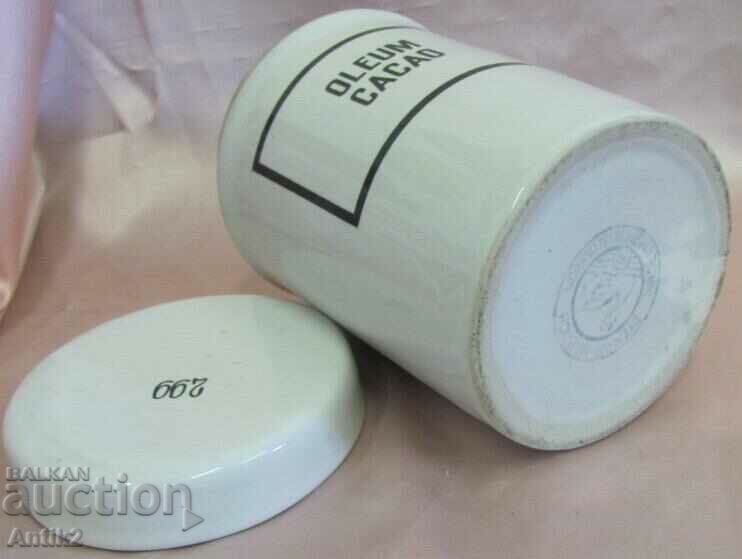 Винтич Порцеланов Аптекарски Жар Чехословакия Маркиран - 6