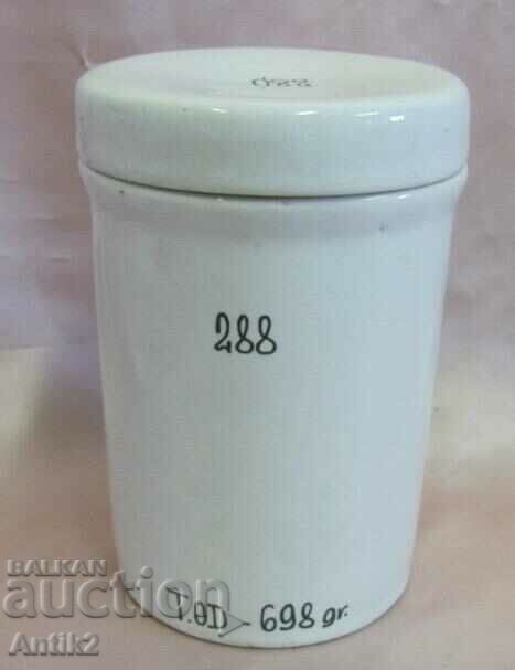 Винтич Порцеланов Аптекарски Жар Чехословакия Маркиран - 5