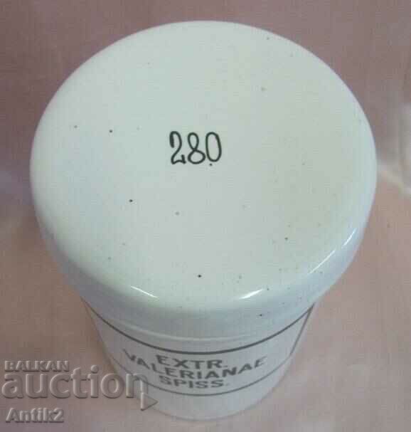 Винтич Порцеланов Аптекарски Жар Чехословакия Маркиран - 7