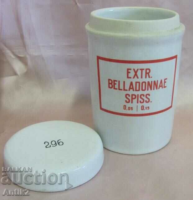 Delivery of Vintich Porcelain Apothecary Jar Czechoslovakia Marked Delivery of Vintich Porcelain Apothecary Jar Czechoslovakia Marked