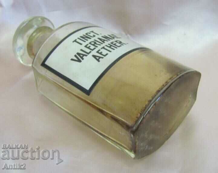 Vintich Pharmacy Bottle Enameled Label - 6 Vintich Pharmacy Bottle Enameled Label - 6