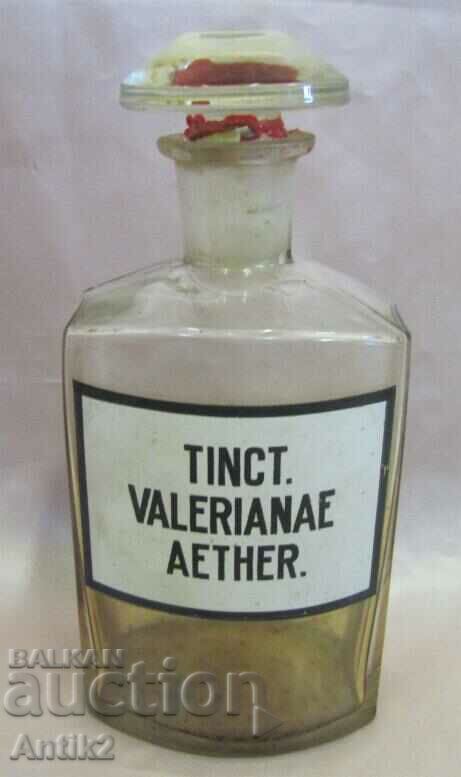 Vintich Pharmacy Bottle Enameled Label - 7 Vintich Pharmacy Bottle Enameled Label - 7