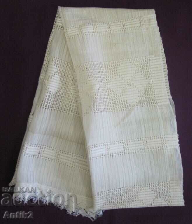 Auction  19th Century Hand Woven Kenarena Towel, Messal