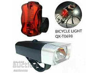 QX-T0698 Bicycle LED Flashlight and Tail Light
