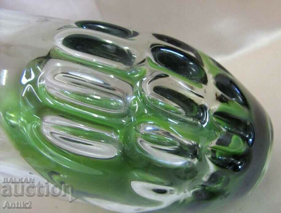 Vintich Murano Crystal Glass Massive Vase - 5 Vintich Murano Crystal Glass Massive Vase - 5