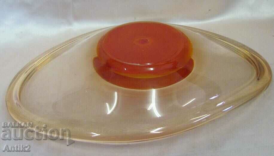 Auction Vintich Massive Crystal Bowl, Fructiera Auction Vintich Massive Crystal Bowl, Fructiera