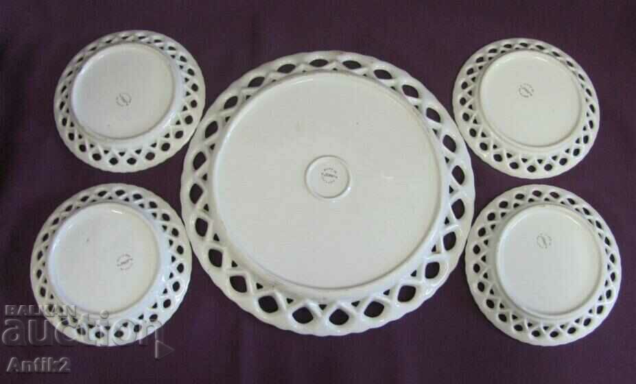 Vintich Porcelain Cake Plate Set IZIDA - 5
